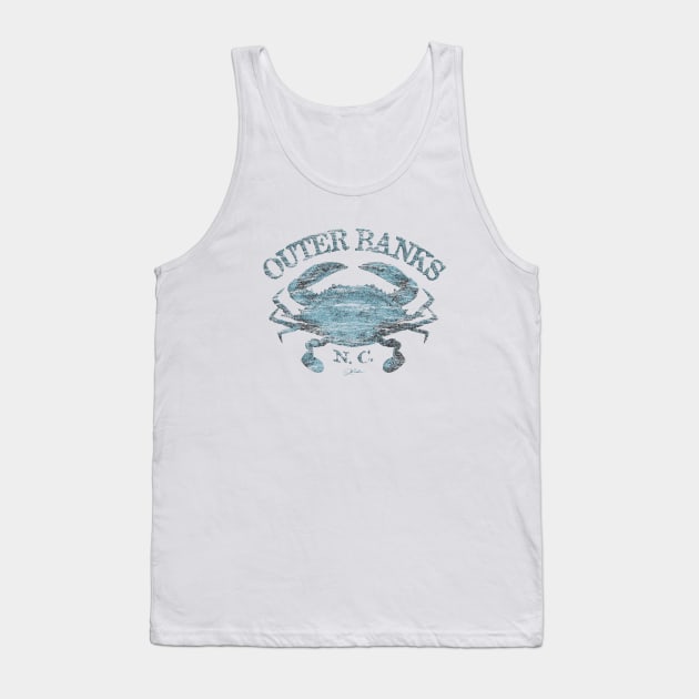 Outer Banks, NC, Atlantic Blue Crab Tank Top by jcombs